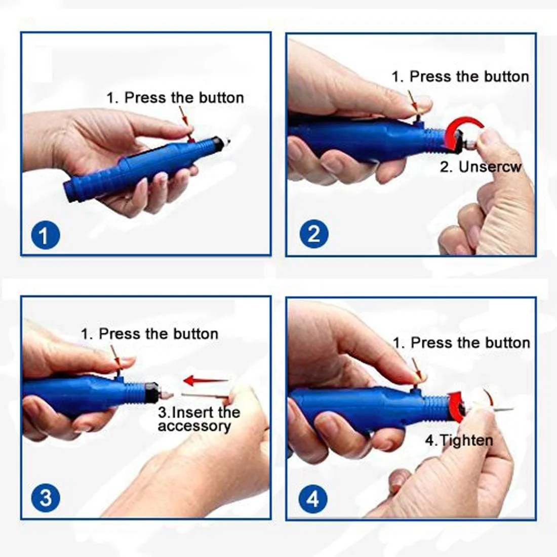 ست دریل و سوهان ناخن برقی حرفه ای برای مانیکور و پدیکور به همراه سری های مختلف سمباده و آداپتور (طرح شماره 3، ست ناخن)