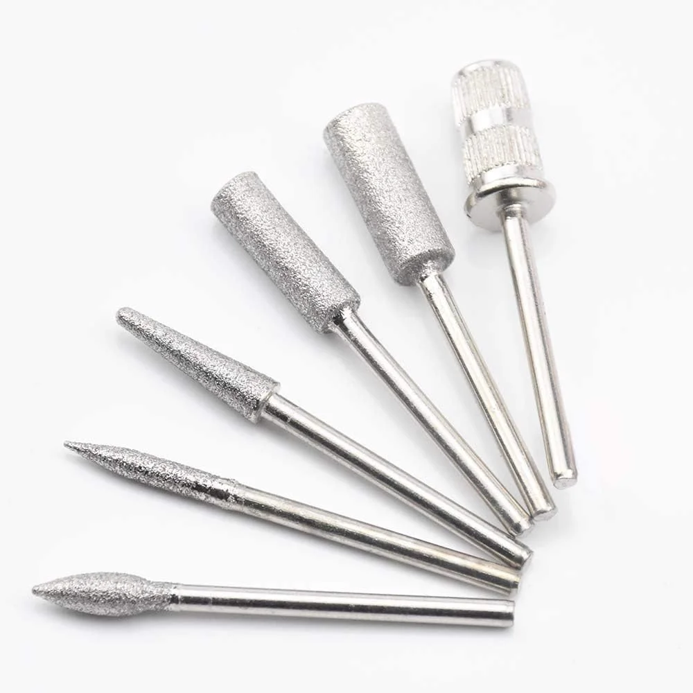 ابزار مانیکور و پدیکور با کیفیت بالا، دریل برقی ناخن شارژی 30000 دور در دقیقه با 6 عدد سری، مناسب برای استفاده حرفه ای یا خانگی (رنگ: سفید)