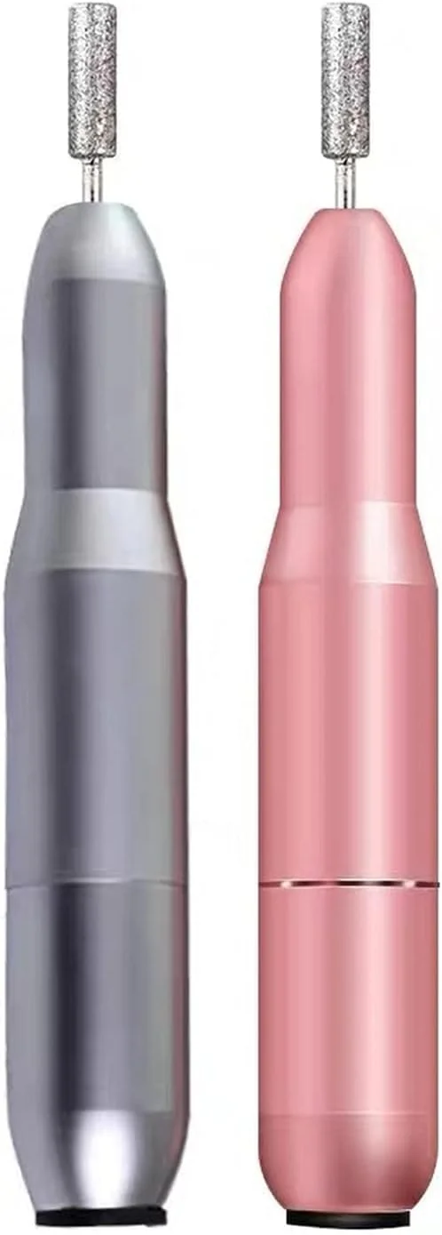 دستگاه سوهان برقی ناخن قابل حمل DTFZQV با سرعت 20000 دور در دقیقه، دستگاه مانیکور، سنگ سنباده برقی، پولیش ناخن، ابزار پدیکور و مانیکور (رزگلد بدون ب)