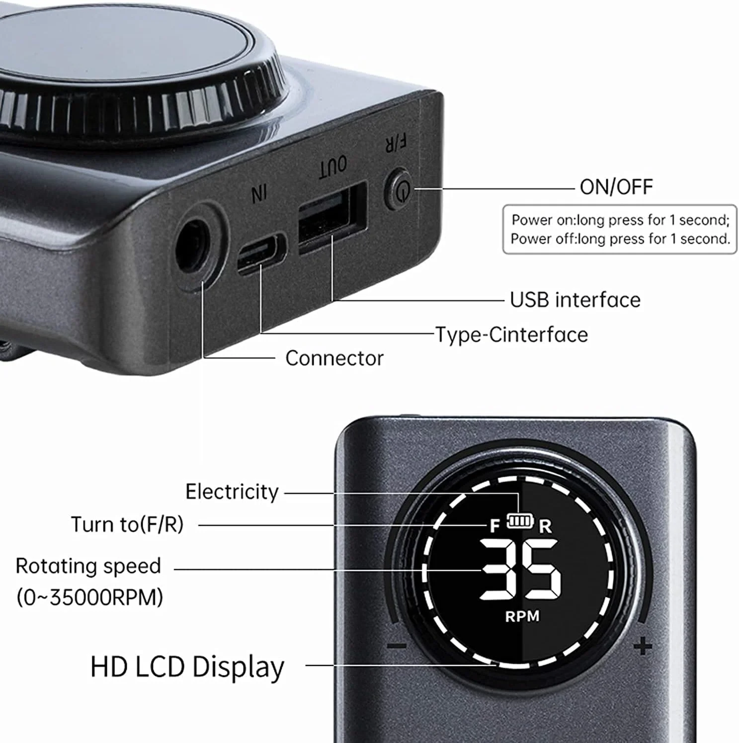 دستگاه سوهان برقی ناخن 35000 دور در دقیقه، کم صدا، ست مانیکور و پدیکور برای از بین بردن لاک ژل، هدیه ای برای زنان، مناسب استفاده در منزل یا سالن (رنگ: نقره ای)