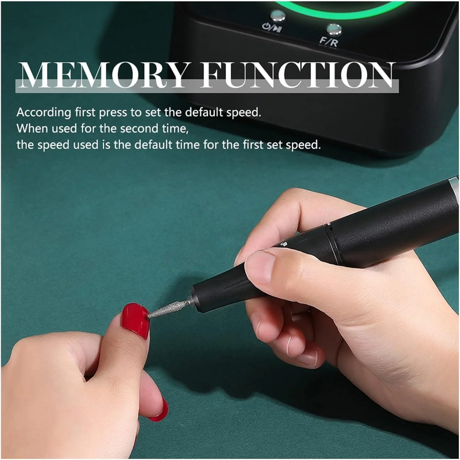 دستگاه سوهان ناخن، سوهان برقی ناخن برای ناخن های سخت 40000 دور در دقیقه، دستگاه مانیکور، سوهان برقی ناخن، پولیش ناخن، ابزار حرفه ای زیبایی ناخن (صورتی)