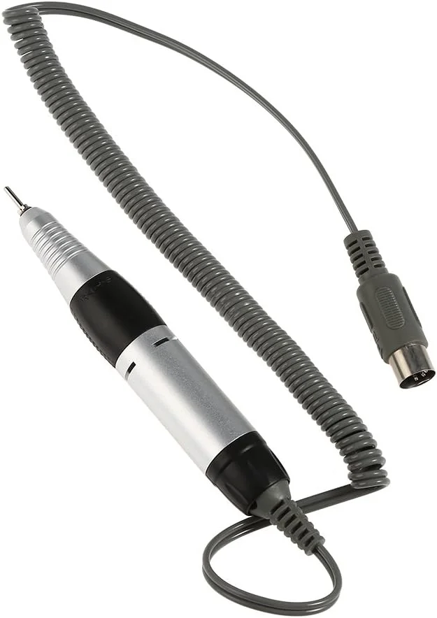 دستگاه سوهان برقی ناخن Bizzico، دسته سوهان برقی هنر ناخن 4000 دور در دقیقه، ابزار و لوازم جانبی مانیکور پدیکور برای ناخن های ژلی آکریلیک (مشکی)