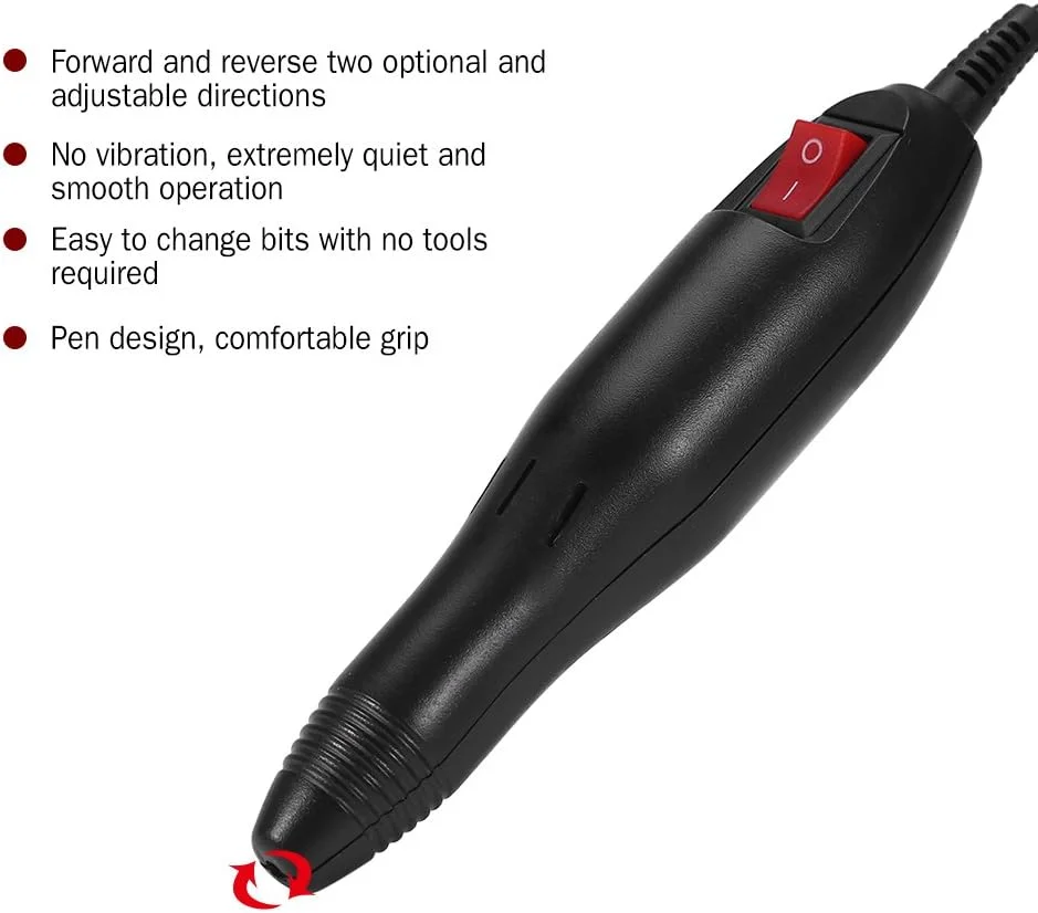 دسته دریل برقی ناخن برای مانیکور، سوهان ناخن حرفه ای برای اکریلیک دسته دریل برقی ناخن برای مانیکور، سوهان ناخن حرفه ای برای اکریلیک