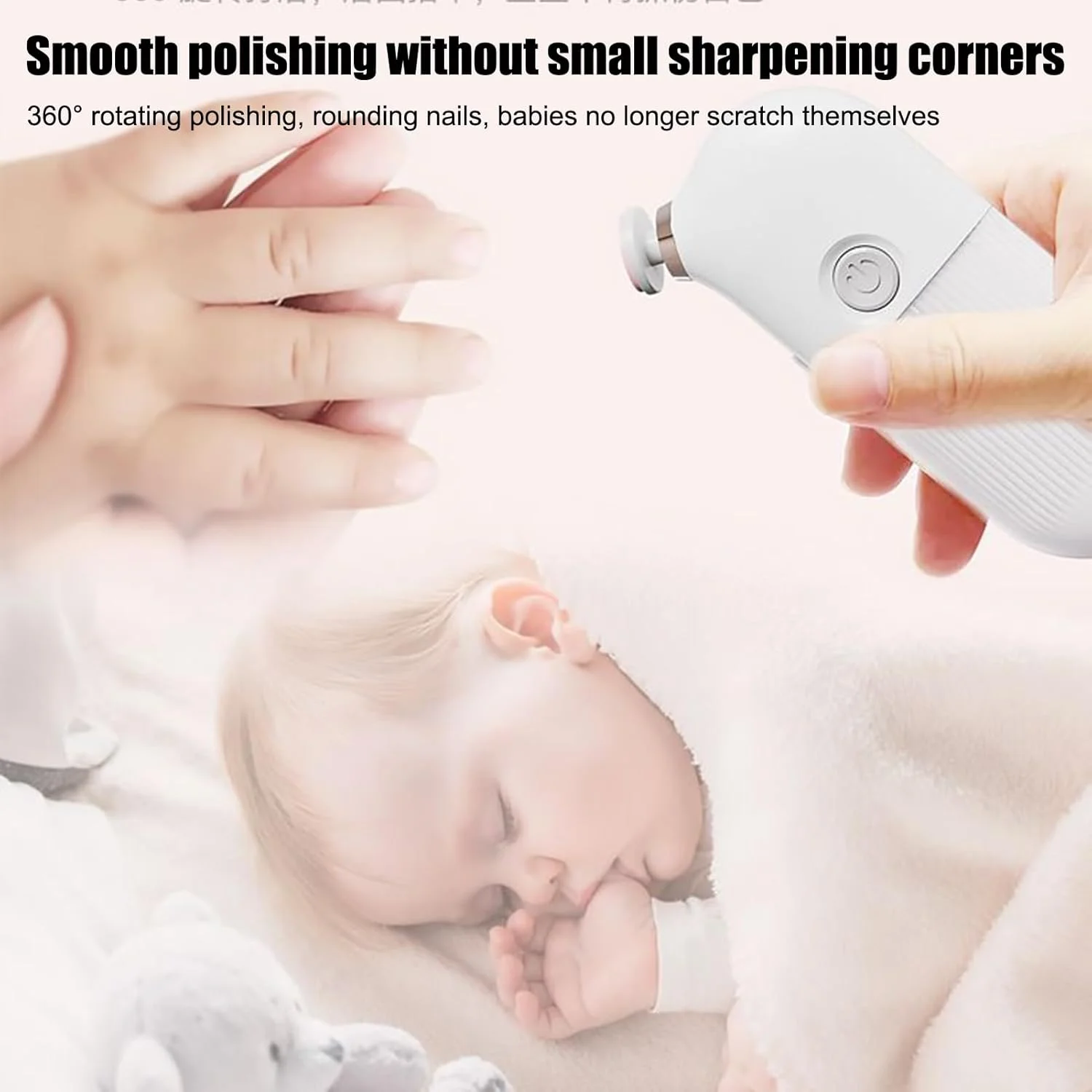 سوهان برقی ناخن | سوهان و پولیش ناخن چند منظوره برای کودکان، بزرگسالان و استفاده خانوادگی