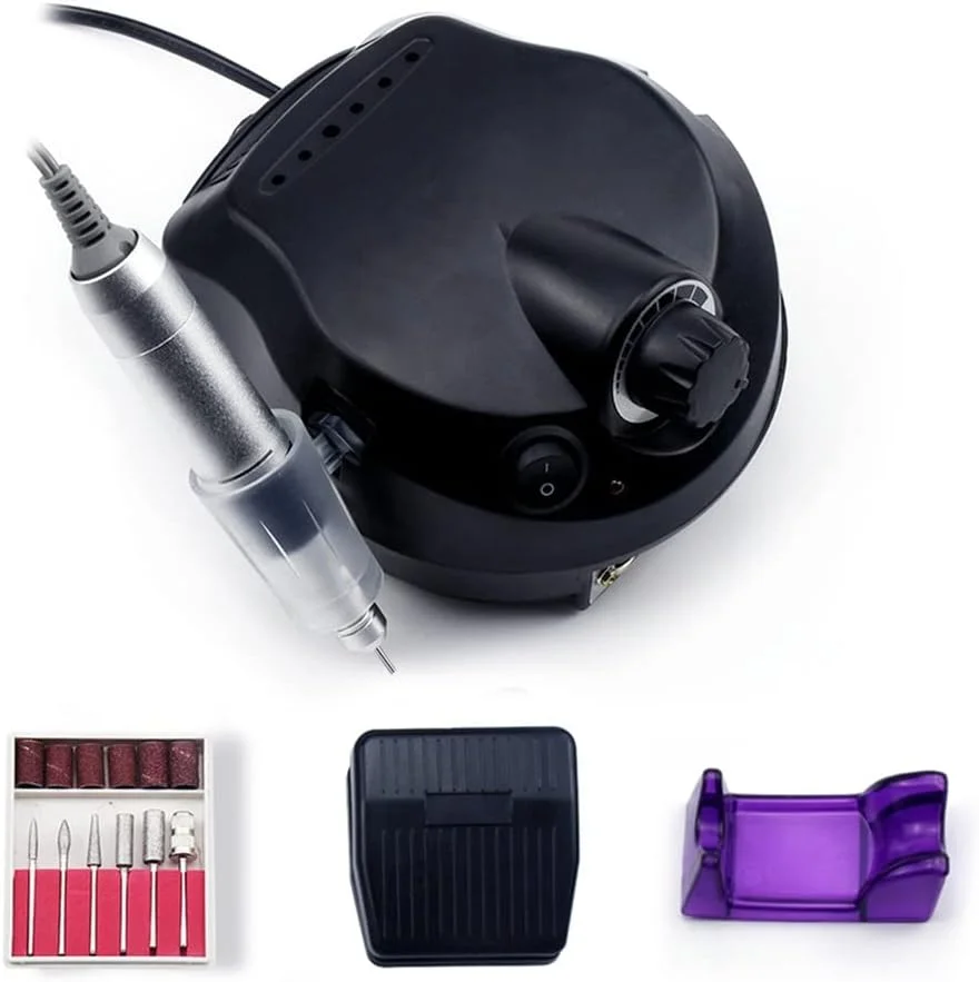 دستگاه سوهان برقی ناخن 35000/20000 دور در دقیقه به همراه ست کاتر فرز برای مانیکور و پدیکور ناخن