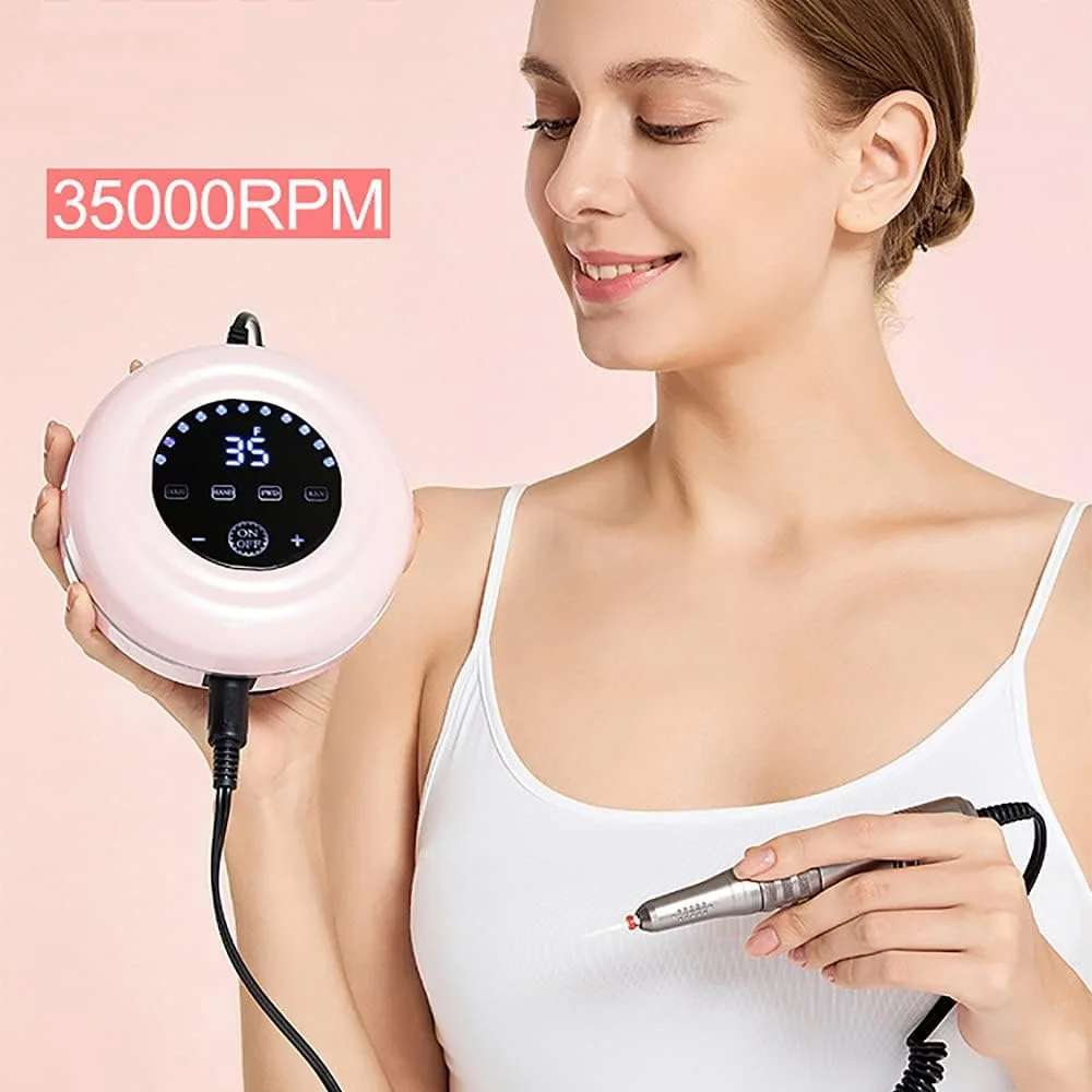 ست دستگاه سوهان برقی ناخن، قلم مانیکور، پولیشر سنباده ای با 4 عدد سری قابل تعویض و نوارهای سنباده برای لایه برداری، ساییدن، پولیش، از بین بردن ناخن، ابزار ناخن اکریلیک، صورتی ست دستگاه سوهان برقی ناخن، قلم مانیکور، پولیشر سنباده ای با 4 عدد سری قابل تعویض و نوارهای سنباده برای لایه برداری، ساییدن، پولیش، از بین بردن ناخن، ابزار ناخن اکریلیک، صورتی