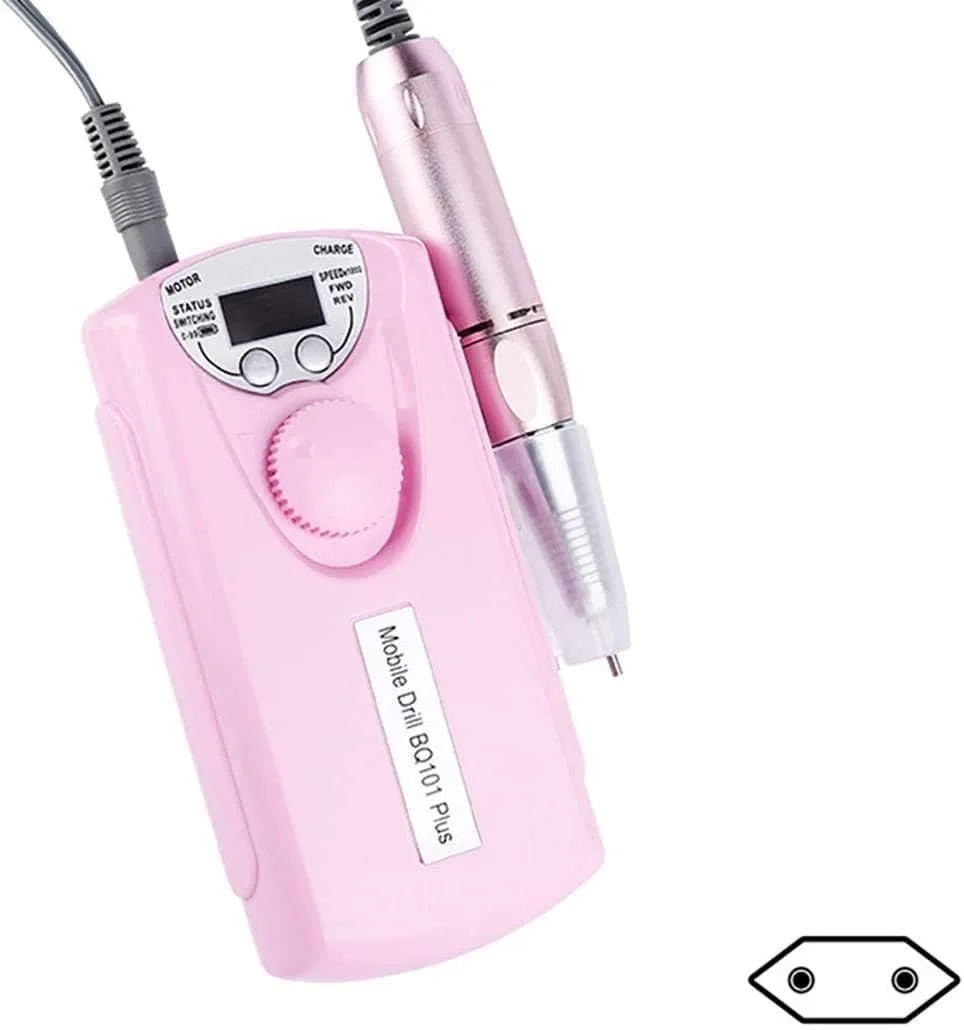 دستگاه سوهان برقی ناخن، مناسب مانیکور و پدیکور، 30000 دور در دقیقه، دستگاه صورتی، کیت کامل حرفه ای مراقبت از ناخن های دست و پا