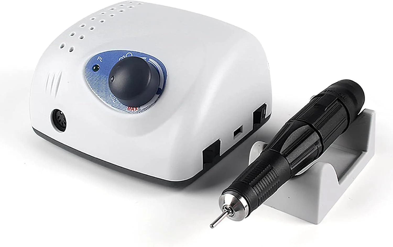 سوهان برقی ناخن، پولیشر طراحی ناخن، دریل ناخن برای ژل و ناخن های اکریلیک، سرعت قابل تنظیم، دارای پدال پا، به همراه 6 عدد سری سوهان و نوارهای سنباده، مناسب برای ناخن های اکریلیک و ژل