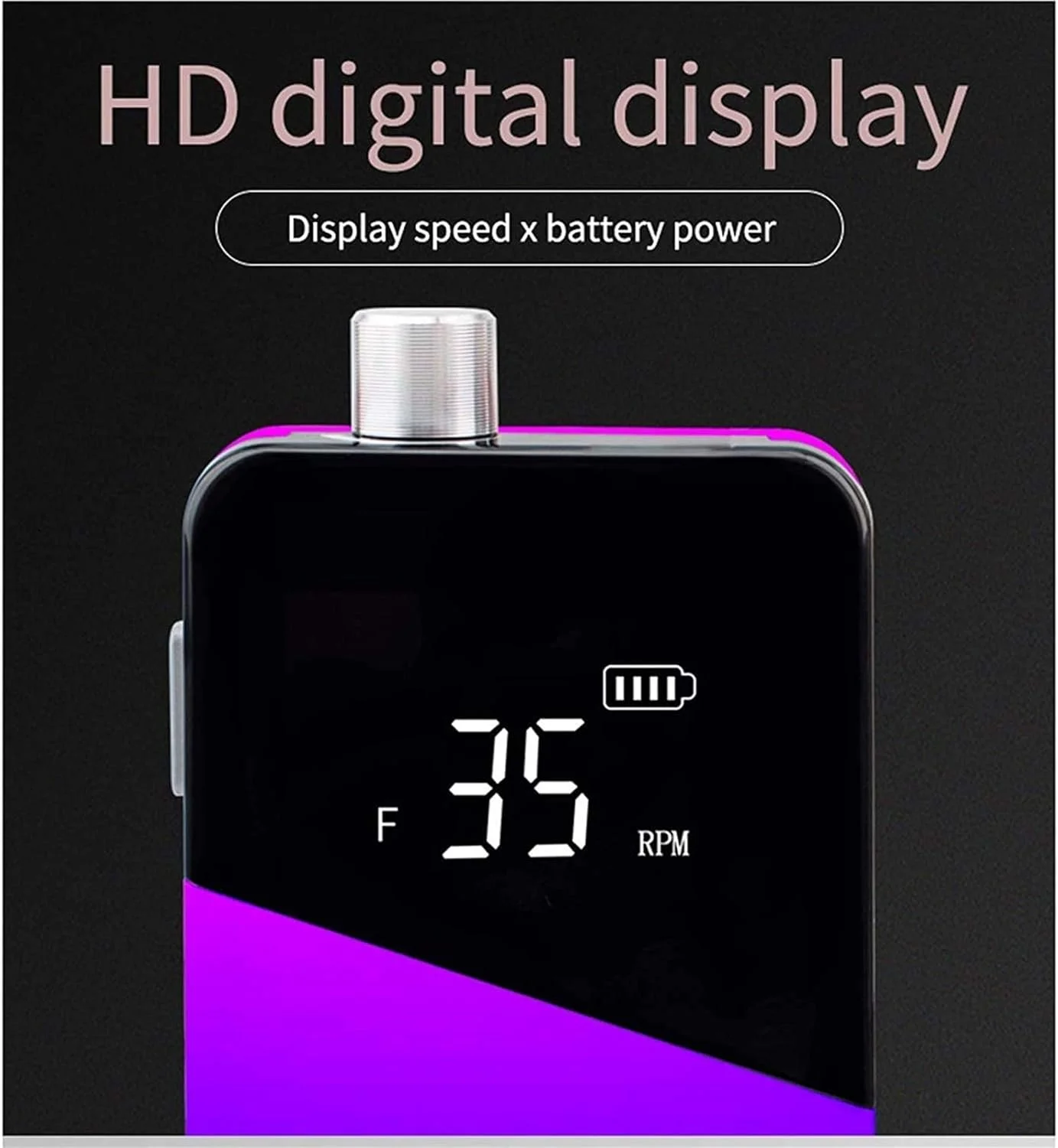 دستگاه سوهان برقی ناخن، قابل حمل با سرعت قابل تنظیم 35000 دور در دقیقه، مناسب برای مانیکور، پدیکور و پولیش با نمایشگر