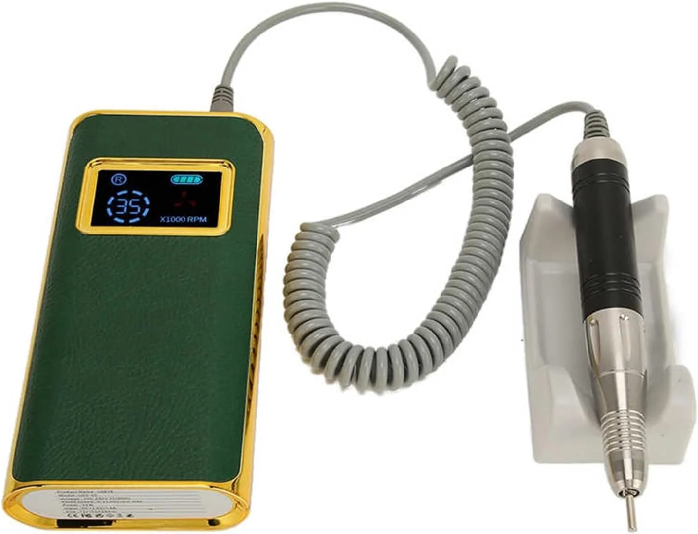 دستگاه سوهان برقی ناخن GaRcan، پولیشر برقی ناخن، دستگاه قابل حمل شارژی 35000 دور در دقیقه، ابزار حرفه ای مانیکور و طراحی ناخن