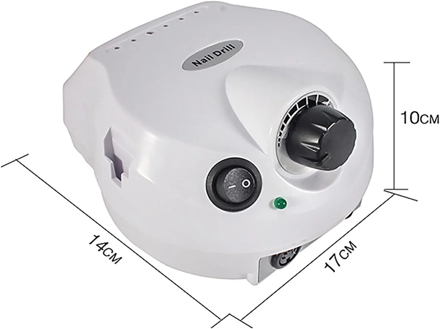 دستگاه سوهان ناخن برقی 35000 دور در دقیقه، 15 وات، ابزار حرفه ای پولیش و سنگ زنی ناخن برای مانیکور، مناسب برای ناخن های اکریلیک و طراحی ناخن (رنگ: صورتی)