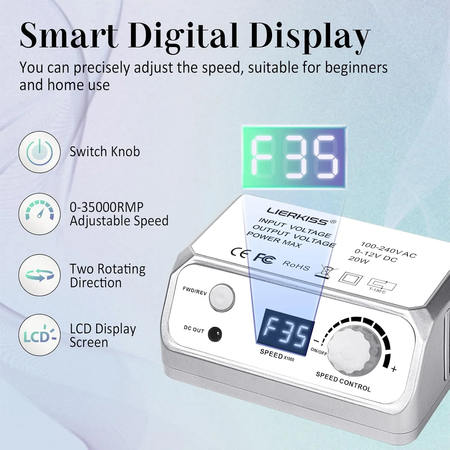 دستگاه سوهان برقی ناخن آکریلیک برای ناخن های ژلی