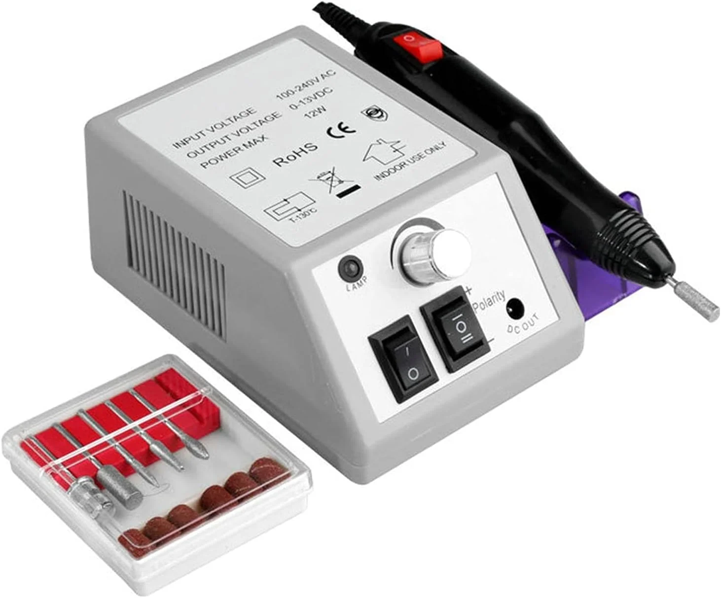 دستگاه سوهان برقی ناخن، ست دستگاه سوهان برقی ناخن، فرز مانیکور حرفه ای، ابزار هنر ناخن، سوهان سنباده ای، از بین برنده کوتیکول ژل، ابزار هنر ناخن