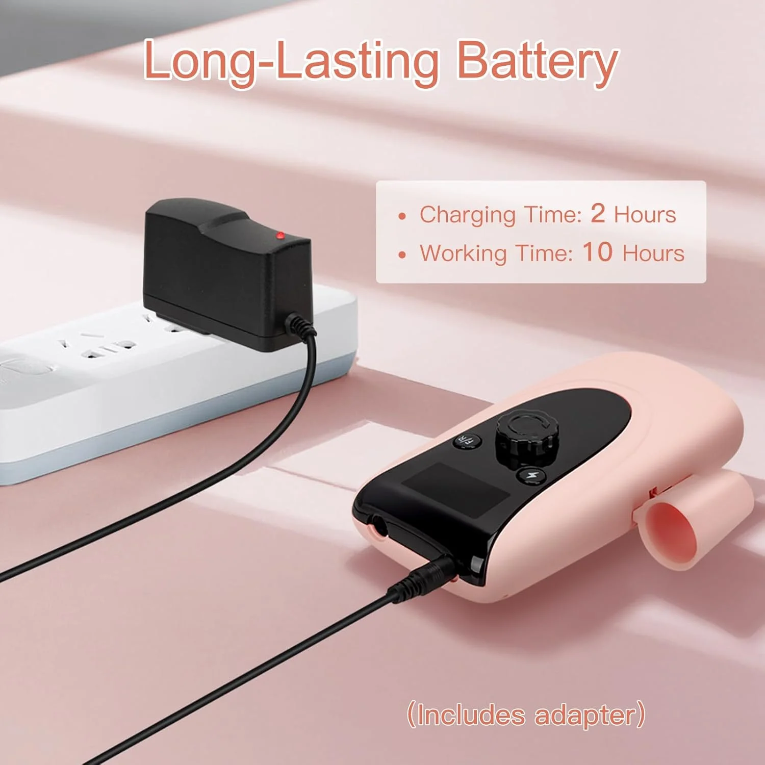 دستگاه سوهان ناخن مادنیا، حرفه ای، با باتری، 35000 دور در دقیقه، ست مانیکور و پدیکور برقی برای ناخن های ژلیش و اکریلیک با نمایشگر دیجیتال، 11 عدد سری سوهان ناخن، رزگلد