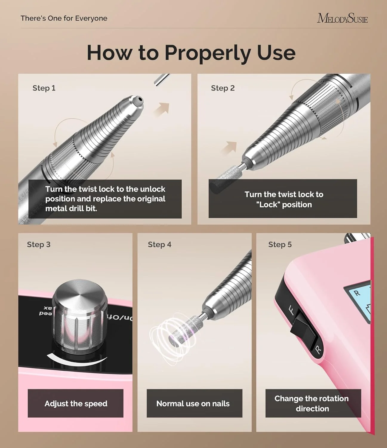 دستگاه سوهان برقی ناخن حرفه ای MelodySusie، 30000 دور در دقیقه، قابل شارژ، مدل SC320H، ابزار آسیاب ژل اکریلیک، دستگاه سوهان ناخن قابل حمل با 6 سر سوهان برای از بین بردن لاک ژل، مانیکور، پدیکور سالن دستگاه سوهان برقی ناخن حرفه ای MelodySusie، 30000 دور در دقیقه، قابل شارژ، مدل SC320H، ابزار آسیاب ژل اکریلیک، دستگاه سوهان ناخن قابل حمل با 6 سر سوهان برای از بین بردن لاک ژل، مانیکور، پدیکور سالن