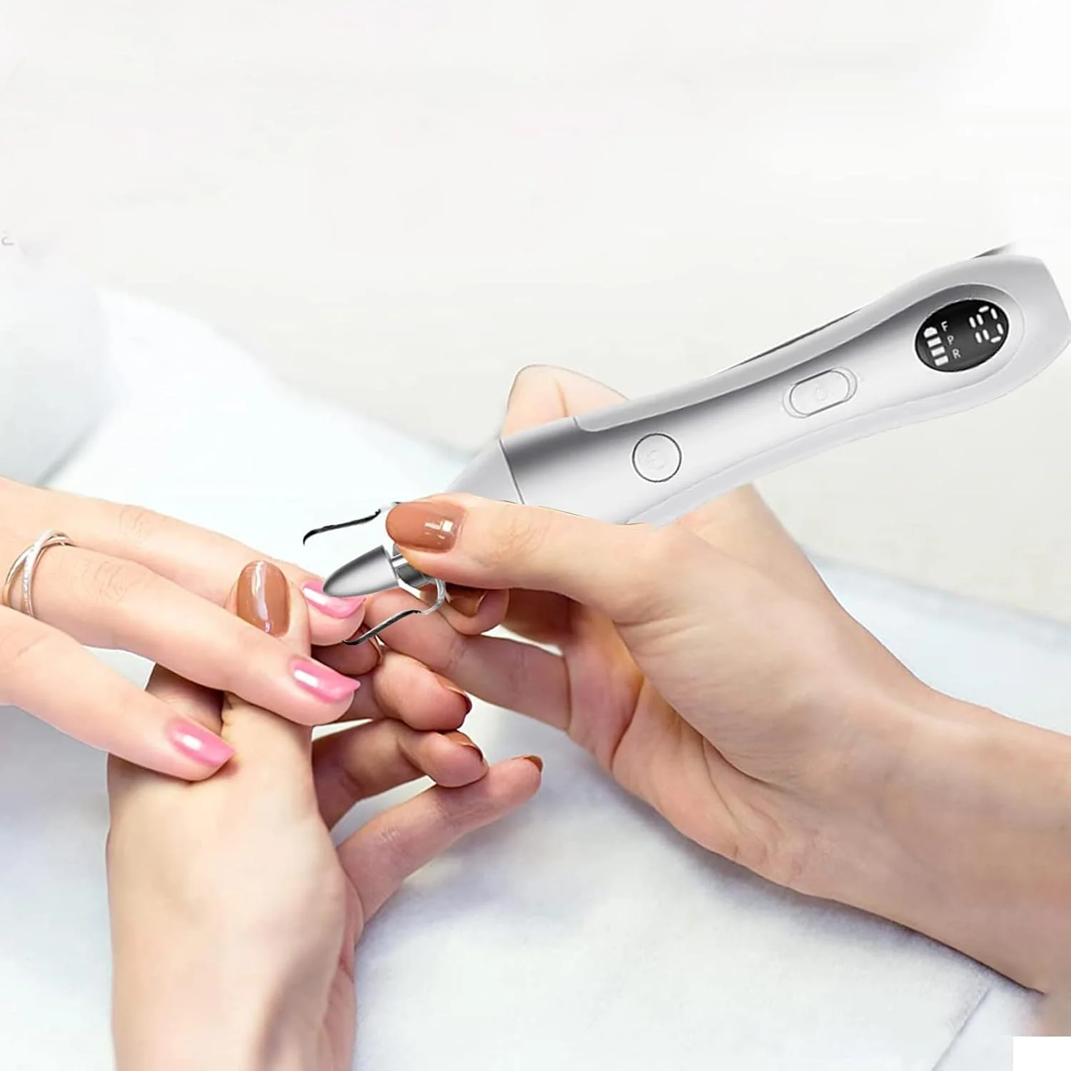 سوهان ناخن برقی | سوهان برقی مانیکور ناخن - 10 سرعت قابل تنظیم، تجهیزات قابل شارژ برای سالن، خانه، مبتدیان، حرفه ای ها، مادران، دوستان، سالمندان