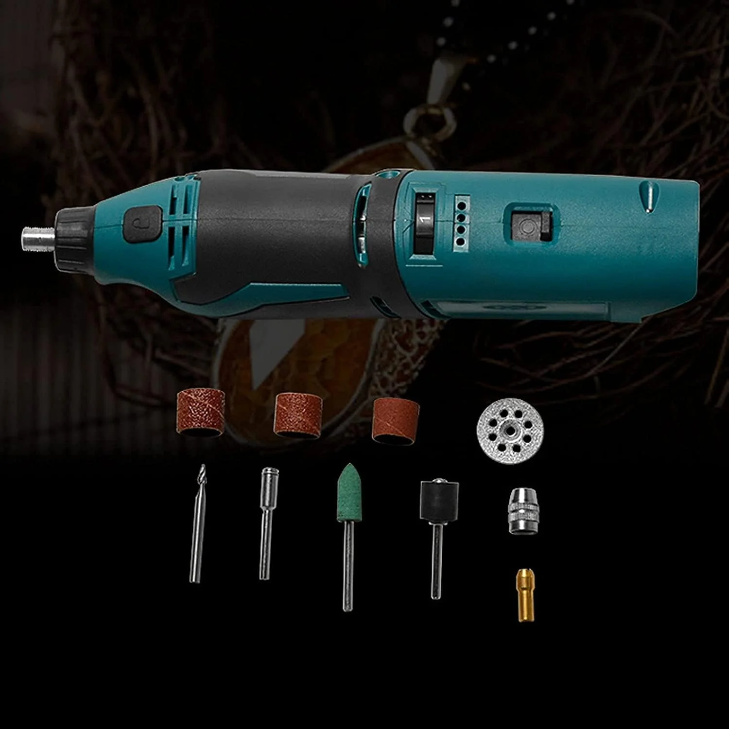 دریل فرز برقی حرفه ای 12 ولت MXGZ 25000 دور در دقیقه، دستگاه فرز، سوهان ناخن پا، پولیشر، ابزار مانیکور دریل فرز برقی حرفه ای 12 ولت MXGZ 25000 دور در دقیقه، دستگاه فرز، سوهان ناخن پا، پولیشر، ابزار مانیکور