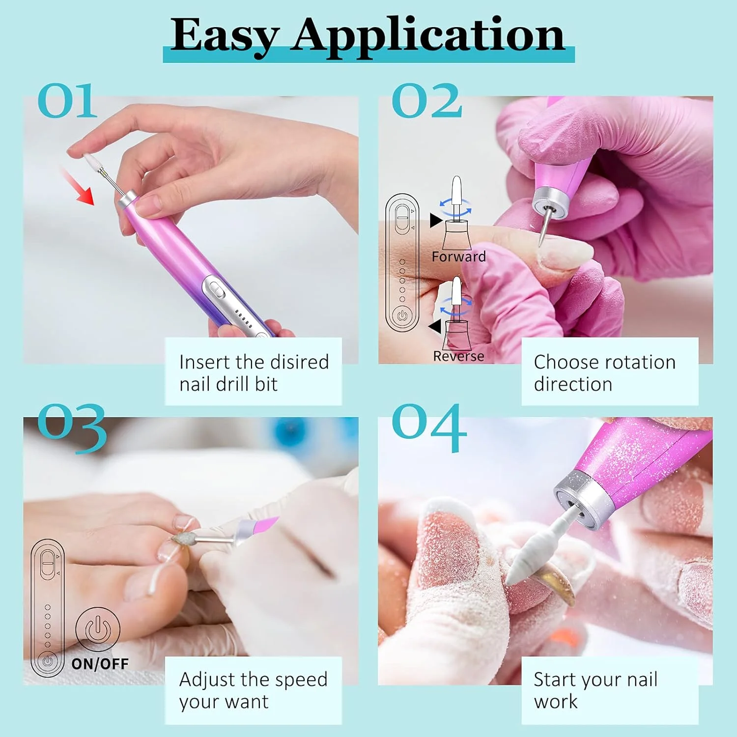 دستگاه سوهان برقی ناخن بی سیم مورگلس، سوهان برقی ناخن اکریلیک، کیت سوهان برقی قابل حمل با 12 عدد سری سوهان برای استفاده در سالن و منزل دستگاه سوهان برقی ناخن بی سیم مورگلس، سوهان برقی ناخن اکریلیک، کیت سوهان برقی قابل حمل با 12 عدد سری سوهان برای استفاده در سالن و منزل