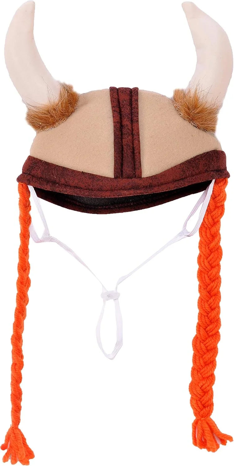 کلاه وایکینگ با گیسو برای حیوانات خانگی روبی، سایز کوچک/متوسط، چند رنگ کلاه وایکینگ با گیسو برای حیوانات خانگی روبی، سایز کوچک/متوسط، چند رنگ