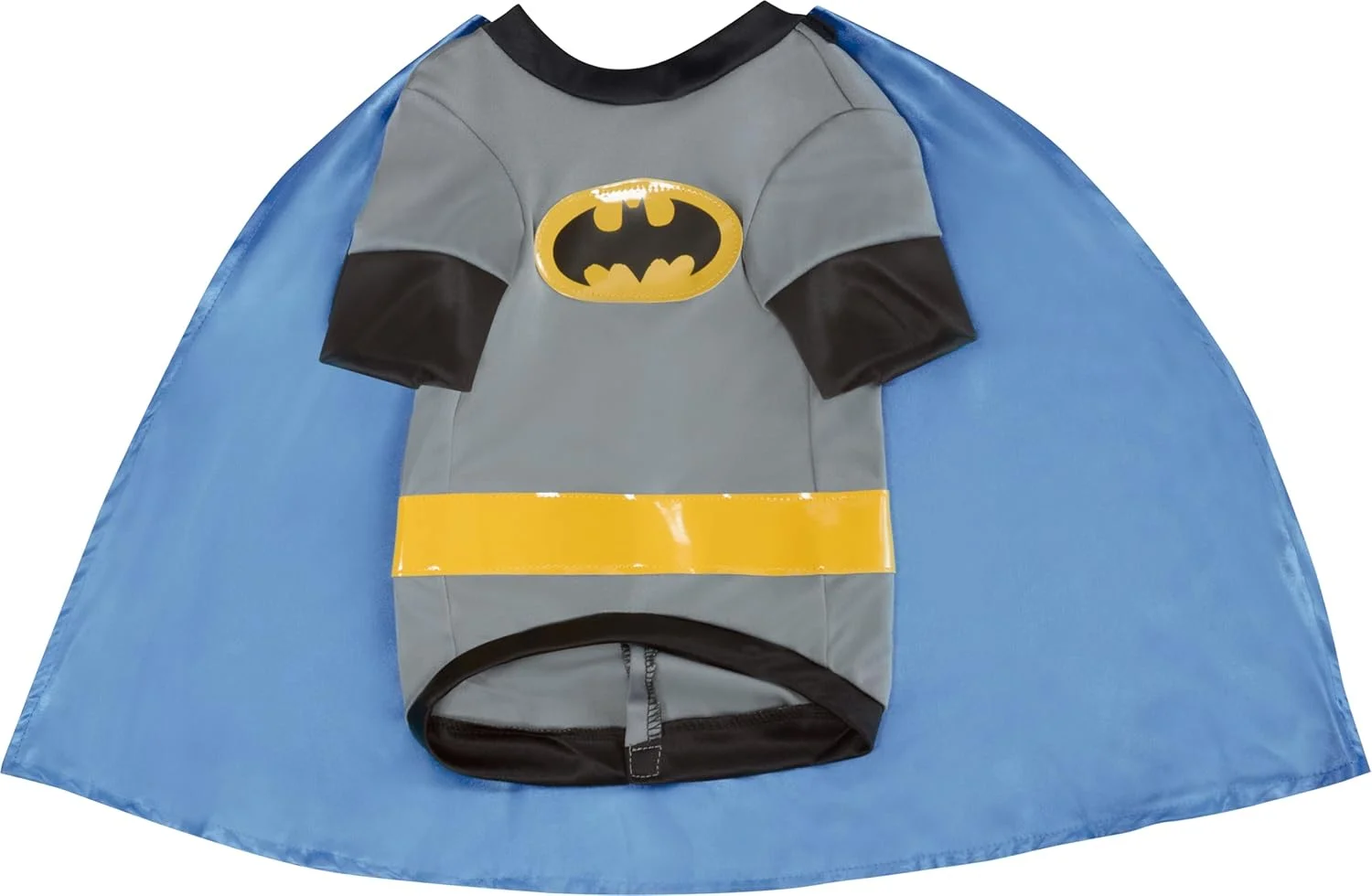 لباس بتمن همراه با شنل برای حیوانات خانگی، خاکستری، سایز مدیوم
