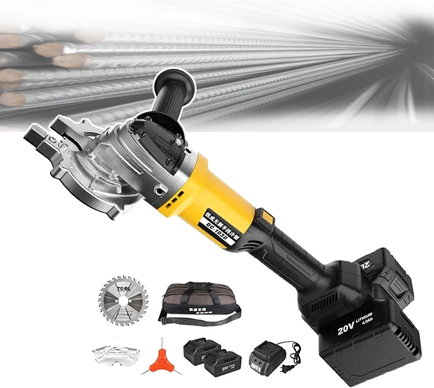 برش میلگرد هیدرولیک برقی CNAOHGHN، برش دهنده فولاد قابل حمل 2000 وات، فناوری برش سرد بدون جرقه، برای لوله های آهنی و فلزات برش میلگرد هیدرولیک برقی CNAOHGHN، برش دهنده فولاد قابل حمل 2000 وات، فناوری برش سرد بدون جرقه، برای لوله های آهنی و فلزات