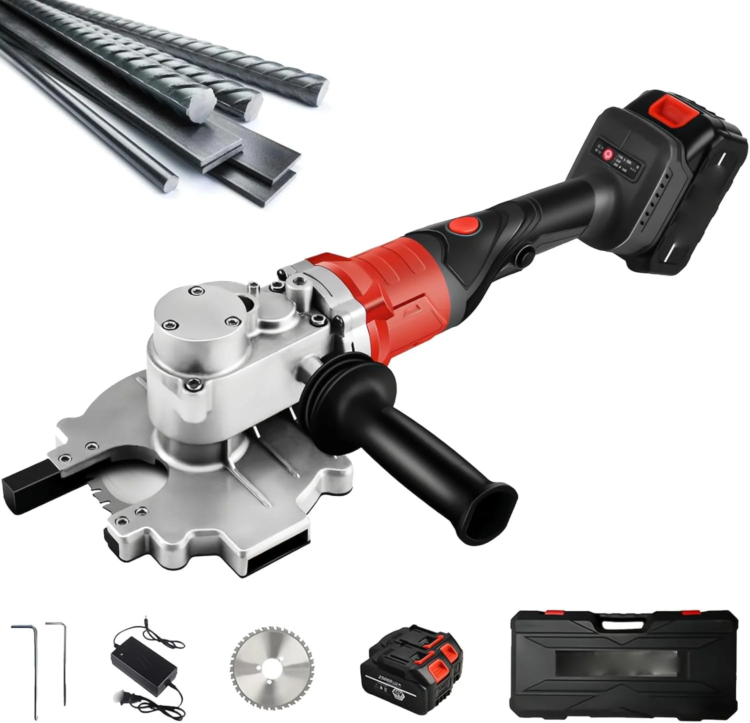 برش دهنده میلگرد شارژی، برش سرد میلگرد قابل شارژ، قطر برش 4-40 میلی متر، ابزار برش میلگرد برقی با سر چرخان 180 درجه، طراحی شیار هدایت تراشه، برای فولاد، آلیاژ آلومینیوم برش دهنده میلگرد شارژی، برش سرد میلگرد قابل شارژ، قطر برش 4-40 میلی متر، ابزار برش میلگرد برقی با سر چرخان 180 درجه، طراحی شیار هدایت تراشه، برای فولاد، آلیاژ آلومینیوم