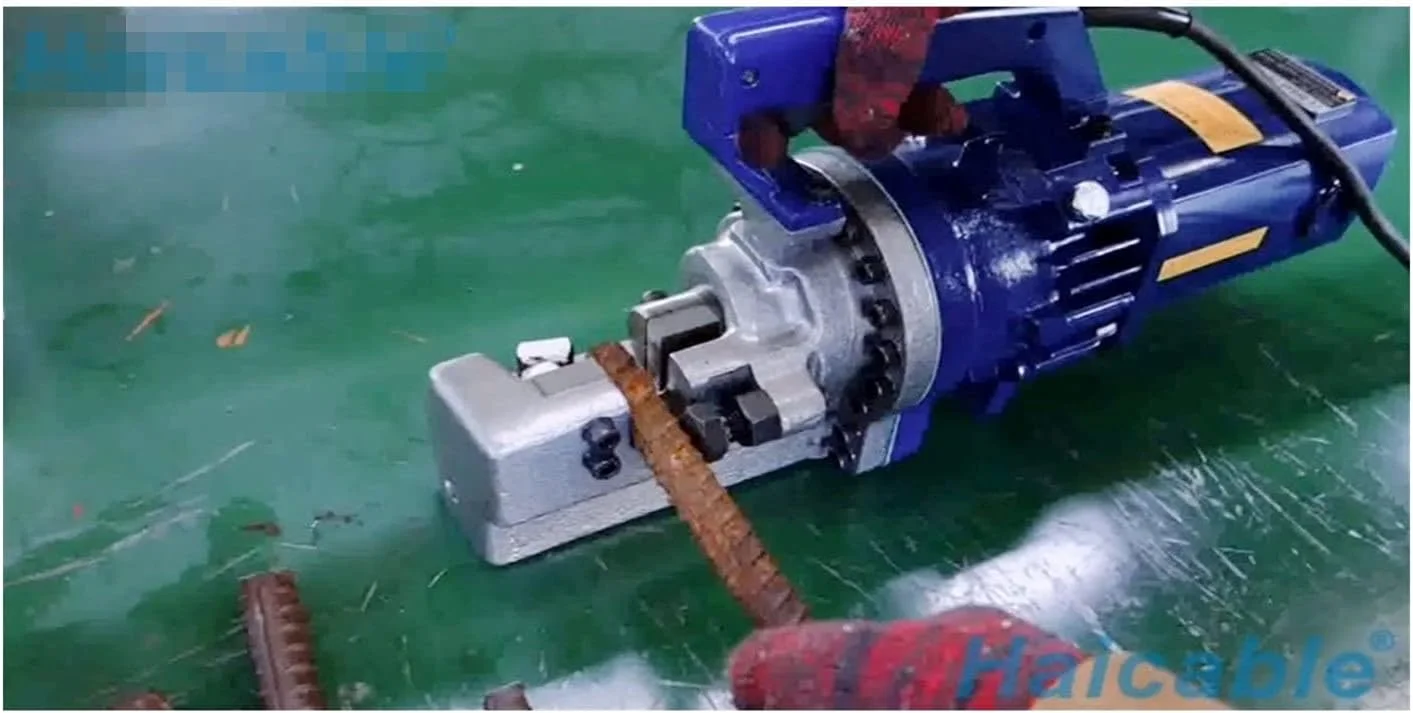 دستگاه برش میلگرد برقی مدل RC-25، ابزار برش میلگرد هیدرولیک برقی