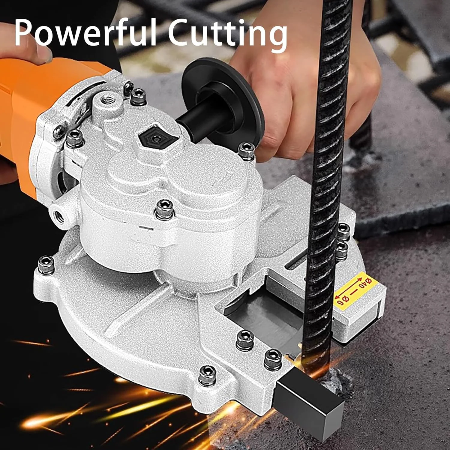 دستگاه برش میلگرد هیدرولیک برقی، اره برش سرد میلگرد فولادی دستی 1280 وات با جعبه ابزار، برش میلگرد تا 4-40 میلی متر، خم کن میلگرد قابل حمل برای صنعت ساخت و ساز بتن (زرد) دستگاه برش میلگرد هیدرولیک برقی، اره برش سرد میلگرد فولادی دستی 1280 وات با جعبه ابزار، برش میلگرد تا 4-40 میلی متر، خم کن میلگرد قابل حمل برای صنعت ساخت و ساز بتن (زرد)