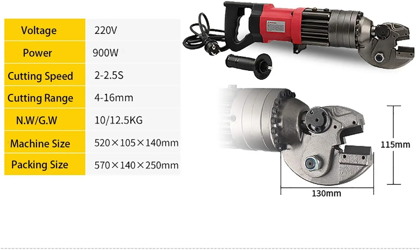 دستگاه برش میلگرد هیدرولیک برقی با محدوده برش میلگرد فولادی 4-16 میلی متر