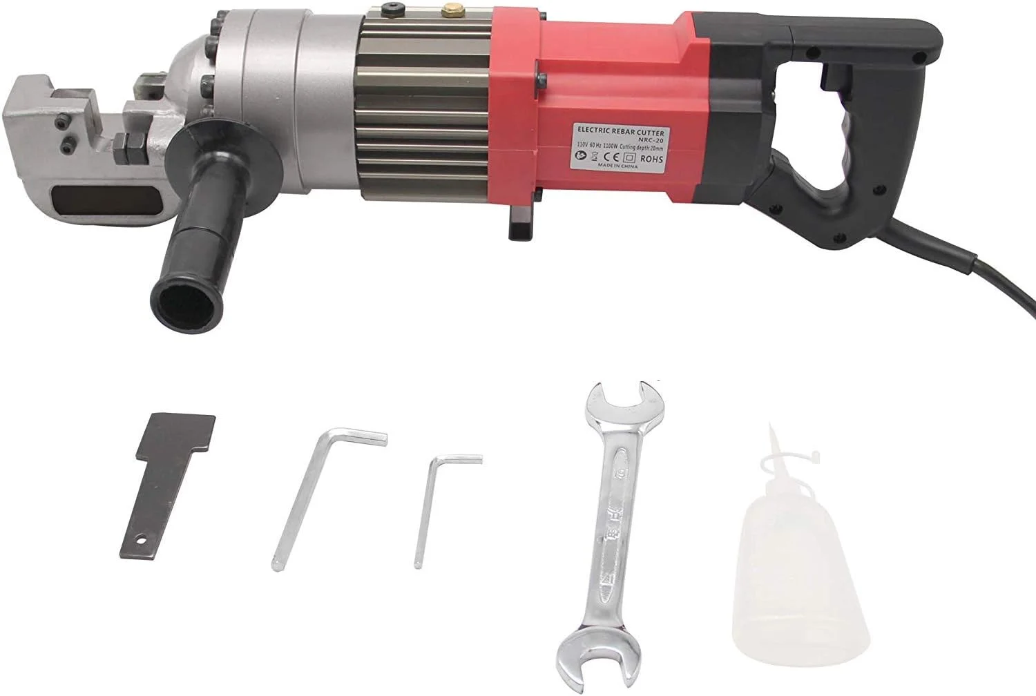 برش میلگرد هیدرولیک برقی 4-20 میلی متر 1300 وات، دستگاه برش قابل حمل هیدرولیک (220 ولت، NRC-20)