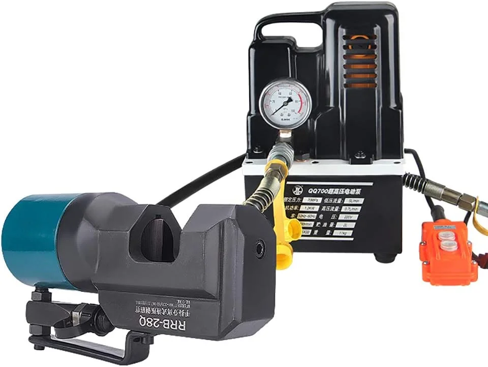 ابزار برش میلگرد فولادی هیدرولیک برقی GDEVNSL با پمپ QQ-700، محدوده برش میلگرد فولادی 8-35 میلی متر ابزار برش میلگرد فولادی هیدرولیک برقی GDEVNSL با پمپ QQ-700، محدوده برش میلگرد فولادی 8-35 میلی متر