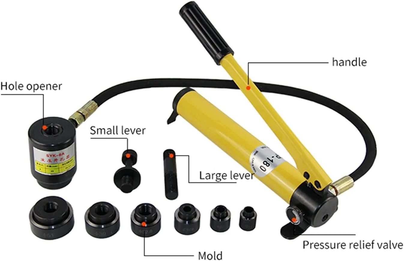 ابزار برش میلگرد برقی قابل حمل GZDodek مدل SK-15A، پانچ هیدرولیک فلزات