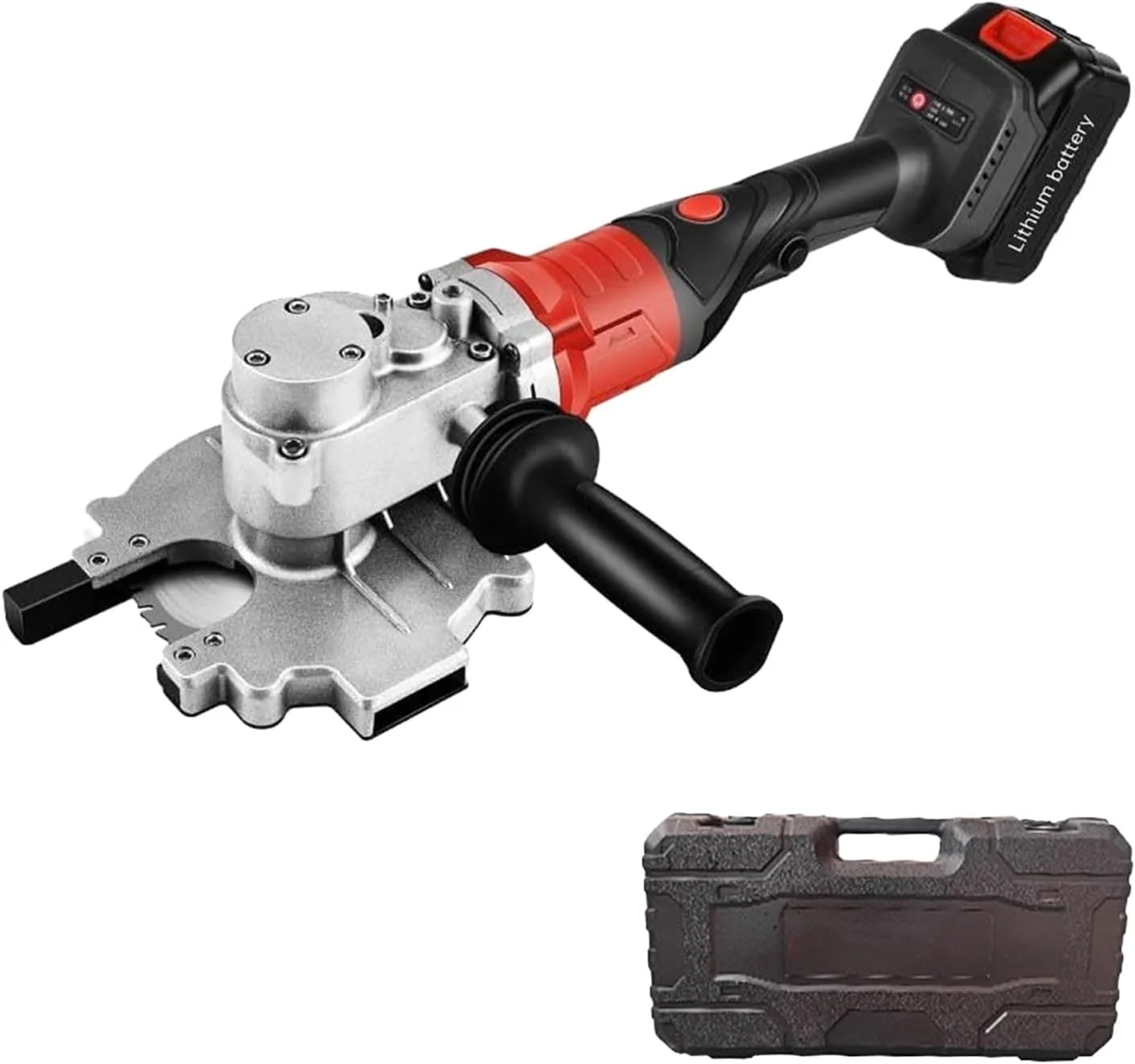 اره برش سرد دستی، برش میلگرد برقی با باتری 30000mAh و جعبه، محدوده برش 4-40 میلی متر، سر چرخان 180 درجه، برش میلگرد بی سیم برای محیط های کاری مختلف