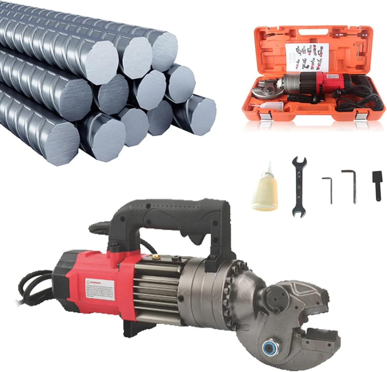 دستگاه برش میلگرد برقی 4-16 میلی متر، دستگاه برش هیدرولیک قابل حمل میلگرد، ابزار برش طناب فولادی برای فولاد گرد/فولاد نرم/فولاد رزوه ای، SC-16B