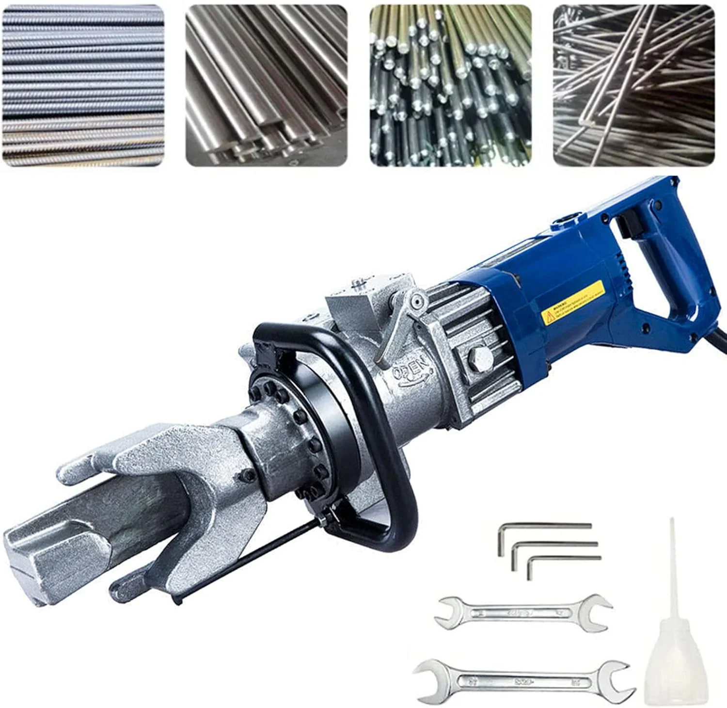 دستگاه خم کن میلگرد برقی، دستگاه خم کن میلگرد هیدرولیک با پیچ موقعیت یابی، زاویه خم شدن 0-130 درجه، سرعت 5 ثانیه، قطر 4-16 میلی متر، برای خم کردن سیم فولادی