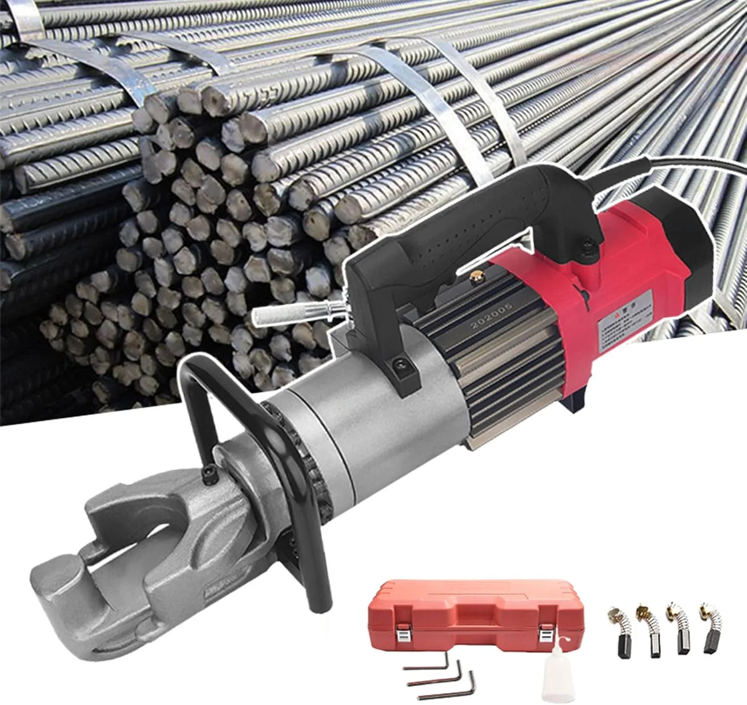 دستگاه خم کن میلگرد برقی، دستگاه خم کن هیدرولیک میلگرد تا 22 میلی متر، زاویه خم شدن 0-90 درجه، سرعت 2-2.5 ثانیه