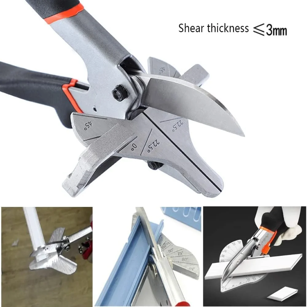 برش زاویه ای چند منظوره، 0 تا 135 درجه، قیچی برش زاویه ای قابل تنظیم برای کارهای چوبی