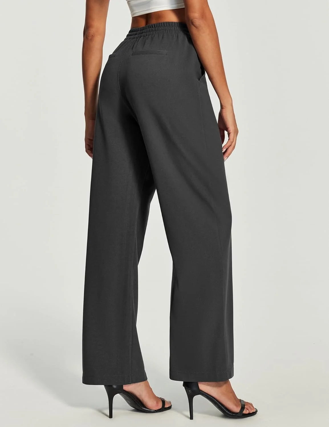 شلوار پاچه گشاد زنانه کمر بلند، مناسب برای کار و مهمانی، شلوار زنانه کشی و راحت، شلوار راسته با جیب شلوار پاچه گشاد زنانه کمر بلند، مناسب برای کار و مهمانی، شلوار زنانه کشی و راحت، شلوار راسته با جیب