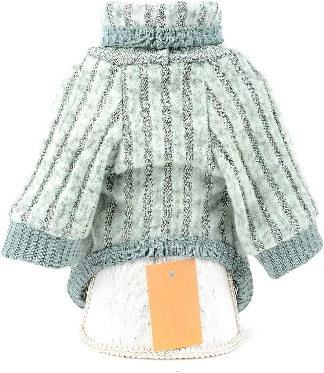 پلیور یقه اسکی حیوانات خانگی KASTWAVE، لباس گرم و ضخیم حیوانات خانگی، نرم و راحت، گرم مناسب پاییز و زمستان، لباس خواب سگ برای سگ های کوچک دختر و پسر، سبز