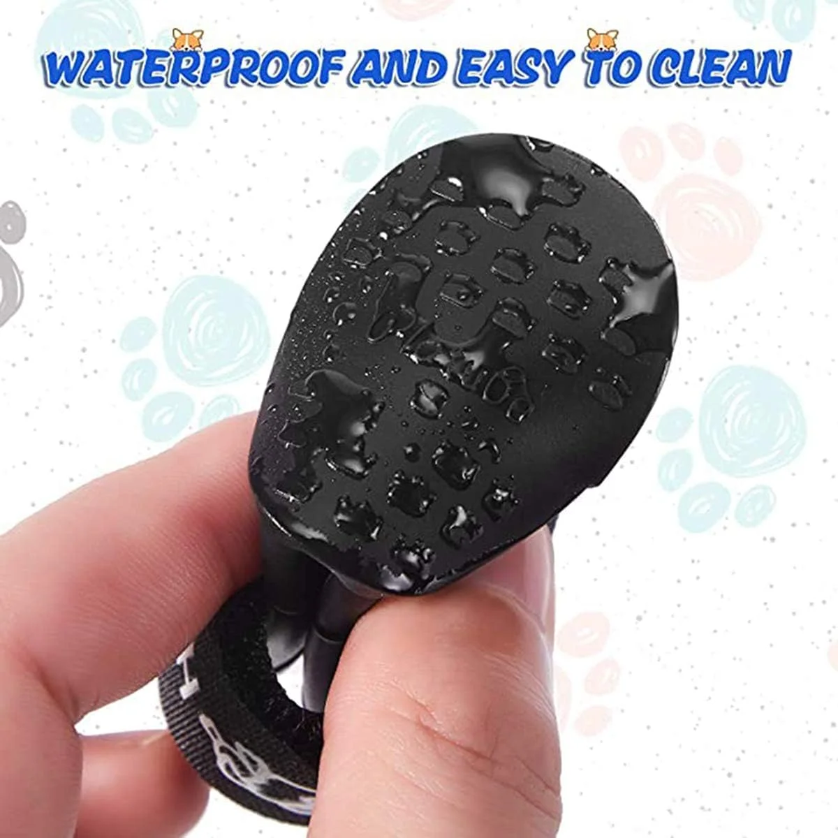 کفش سگ KASTWAVE، 8 عدد پاپوش ضد آب سگ برای فضای باز، چکمه بارانی سگ، پاپوش سیلیکونی سگ، برای آب و هوای برفی بارانی (سایز S، آبی و مشکی) کفش سگ KASTWAVE، 8 عدد پاپوش ضد آب سگ برای فضای باز، چکمه بارانی سگ، پاپوش سیلیکونی سگ، برای آب و هوای برفی بارانی (سایز S، آبی و مشکی)