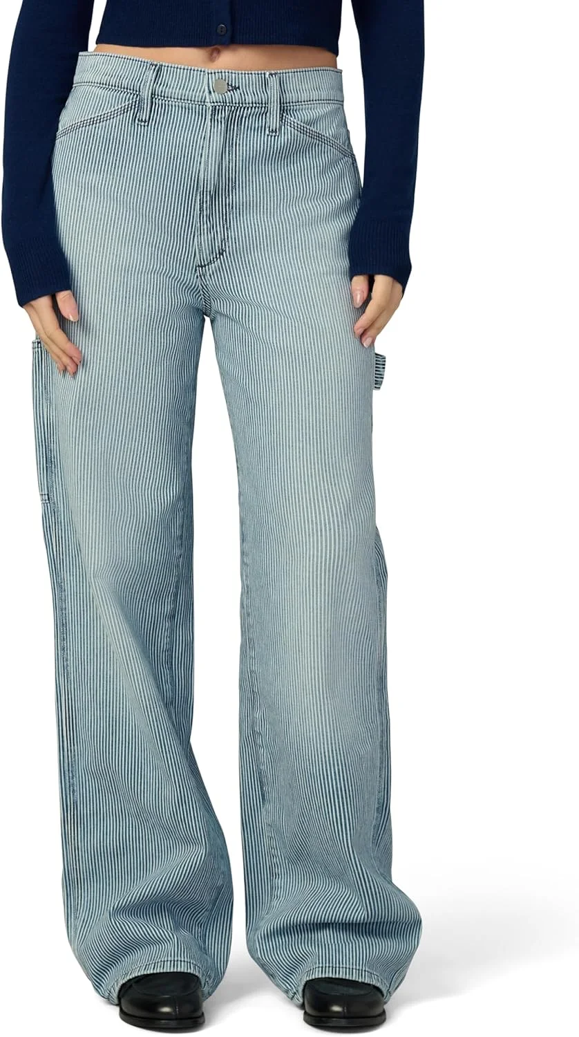 شلوار کارپنتری زنانه جو با فاق متوسط و مدل بگ