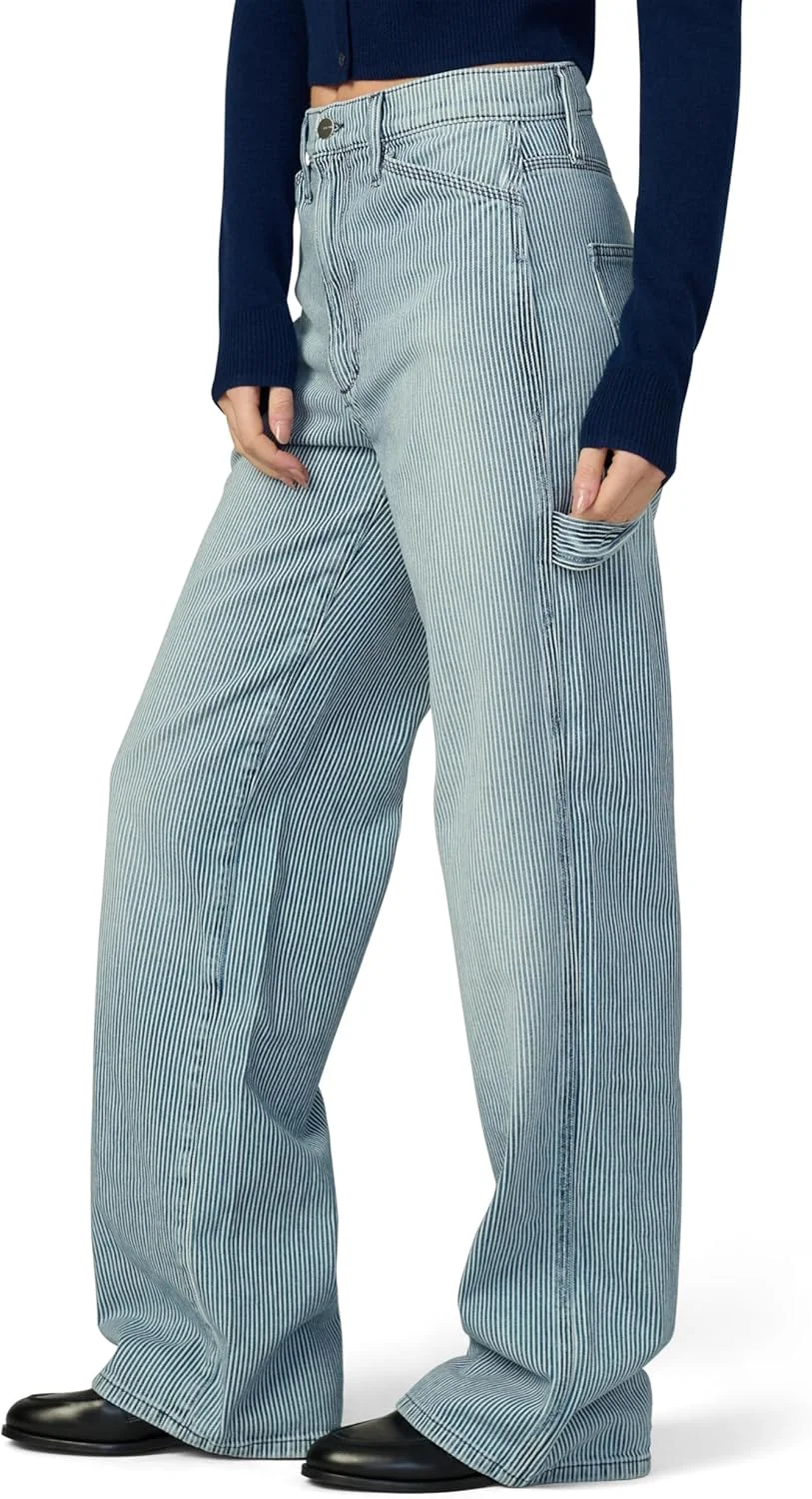 شلوار کارپنتری زنانه جو با فاق متوسط و مدل بگ