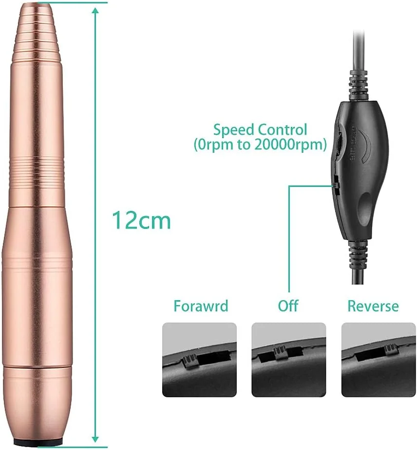 دستگاه سوهان برقی ناخن حرفه ای SEGMINISMART با سرعت 20000 دور در دقیقه، دستگاه جمع و جور سوهان برقی برای مانیکور و پدیکور و پولیش ناخن های اکریلیک مناسب برای استفاده در منزل یا سالن های زیبایی، طلایی دستگاه سوهان برقی ناخن حرفه ای SEGMINISMART با سرعت 20000 دور در دقیقه، دستگاه جمع و جور سوهان برقی برای مانیکور و پدیکور و پولیش ناخن های اکریلیک مناسب برای استفاده در منزل یا سالن های زیبایی، طلایی