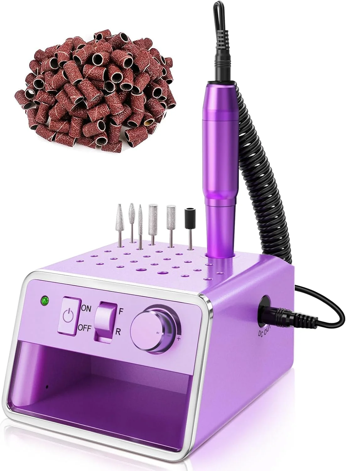 سوهان برقی ناخن سوبای، سوهان ناخن برقی قابل حمل برای ناخن های ژلی آکریلیک، کیت سوهان ناخن