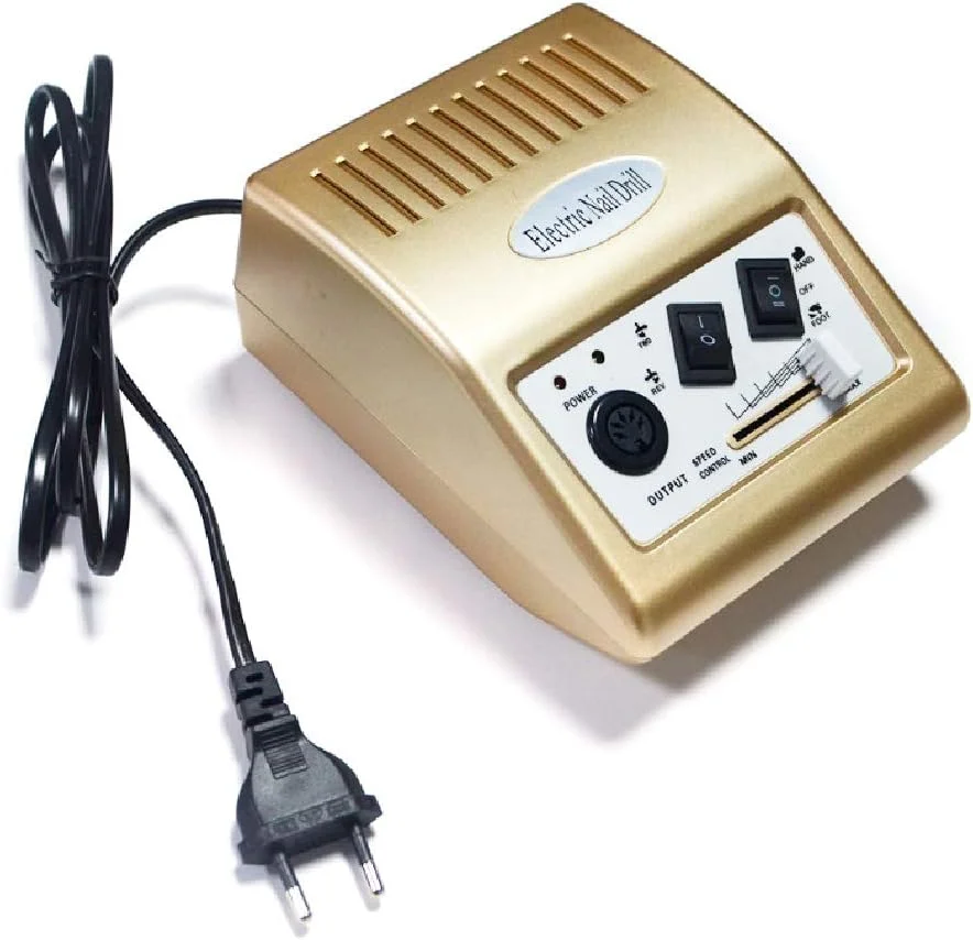 دستگاه سوهان برقی ناخن حرفه ای قابل حمل برای ناخن های ژلیش و اکریلیک به همراه 6 نوار سنباده مناسب برای استفاده خانگی