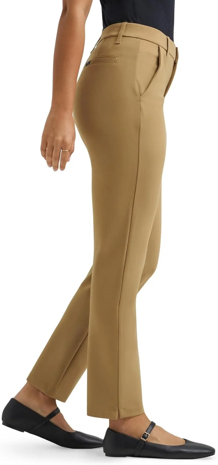 شلوار زنانه لی، فوق العاده راحت، دارای چاک جانبی، رنگ خاکی، سایز 16 شلوار زنانه لی، فوق العاده راحت، دارای چاک جانبی، رنگ خاکی، سایز 16