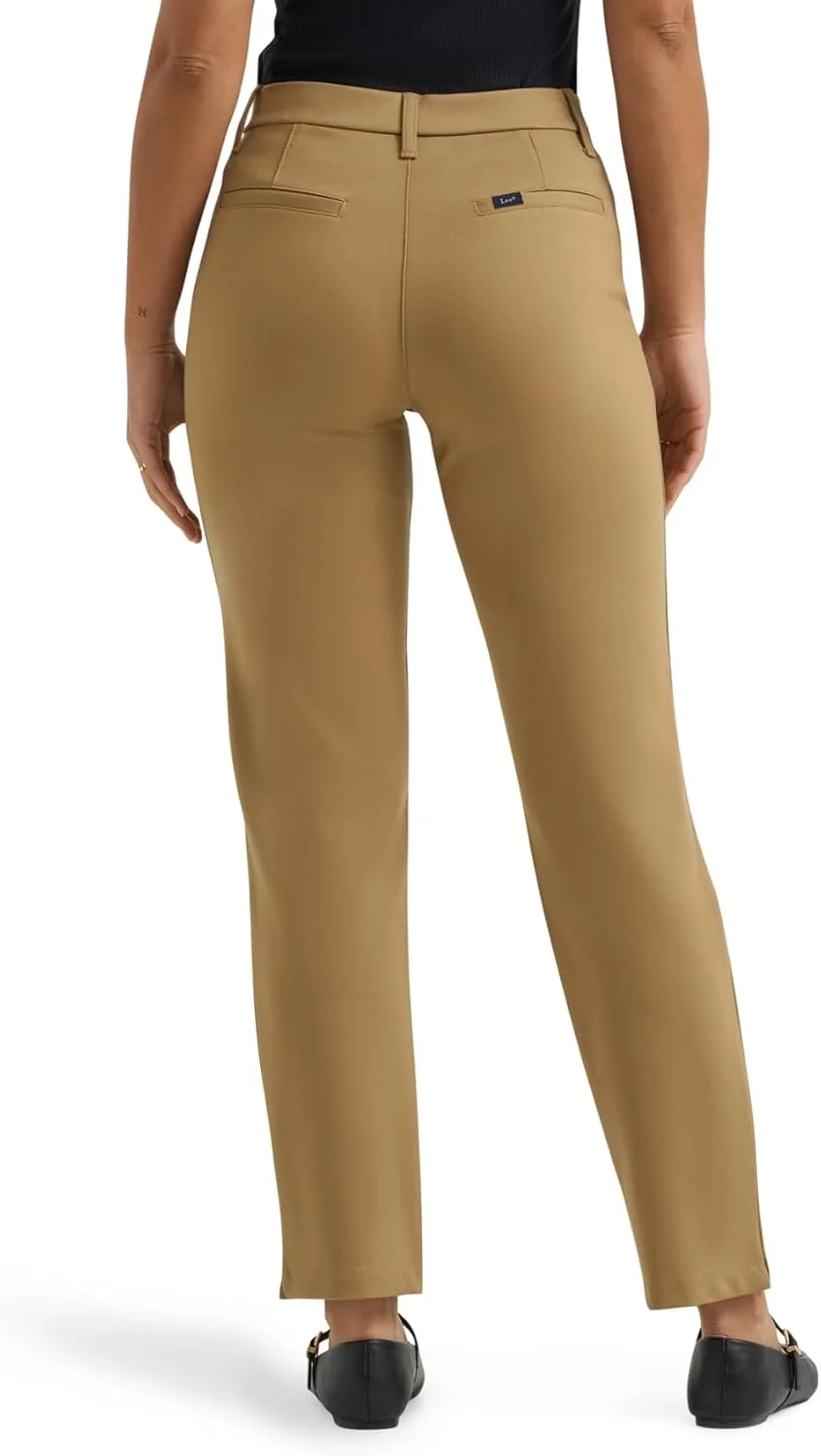 شلوار زنانه لی، فوق العاده راحت، دارای چاک جانبی، رنگ خاکی، سایز 16 شلوار زنانه لی، فوق العاده راحت، دارای چاک جانبی، رنگ خاکی، سایز 16