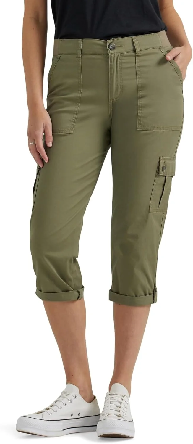 شلوار کتان زنانه لی، فیت آزاد، مدل کارگو