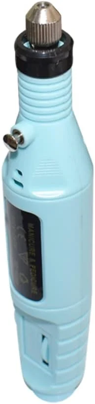 ست سوهان برقی ناخن، مانیکور، پدیکور و پولیش قابل حمل برای ناخن های اکریلیک - آبی