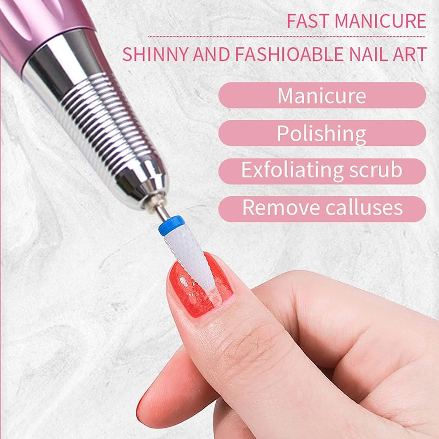 دستگاه سوهان برقی ناخن رومیزی قابل شارژ Zxqiang، دستگاه پولیش ناخن برقی قابل حمل 35000 دور در دقیقه، دستگاه مانیکور مناسب سالن ناخن دستگاه سوهان برقی ناخن رومیزی قابل شارژ Zxqiang، دستگاه پولیش ناخن برقی قابل حمل 35000 دور در دقیقه، دستگاه مانیکور مناسب سالن ناخن